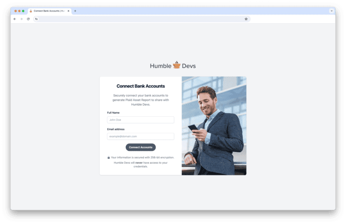 Bank Account Connection
